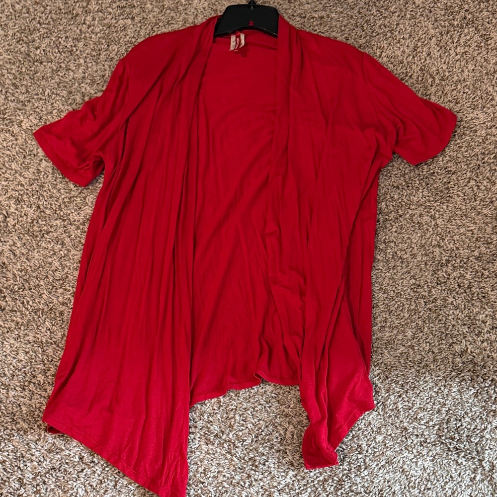 Moon Collection Vibrant Red Women's Tunic Top